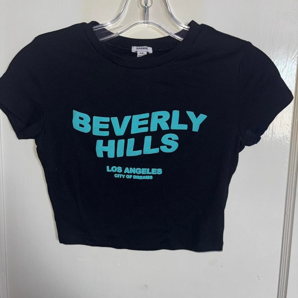 Garage brand black Beverly Hills cropped top Women's S